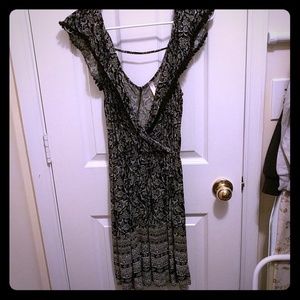 Black off shoulder dress